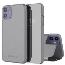 Charger l&#39;image dans la galerie, Punkcase iPhone 11 / XI Reflector Case Protective Flip Cover [Silver] (Color in image: Silver)
