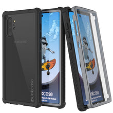 Charger l&#39;image dans la galerie, Punkcase Galaxy Note 10+ Plus Case, [Spartan Series] Black Rugged Heavy Duty Cover W/Built in Screen Protector (Color in image: Black)

