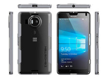 Load image into Gallery viewer, Microsoft Lumia 950 Case, Ghostek® Cloak  Silver Slim Hybrid Impact Armor | Lifetime Warranty Exchange (Color in image: black)
