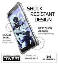 Load image into Gallery viewer, Note 7 Case, Ghostek® Covert Series Clear | Premium Impact Slim Hybrid Cover w/ Screen Protector (Color in image: Peach)

