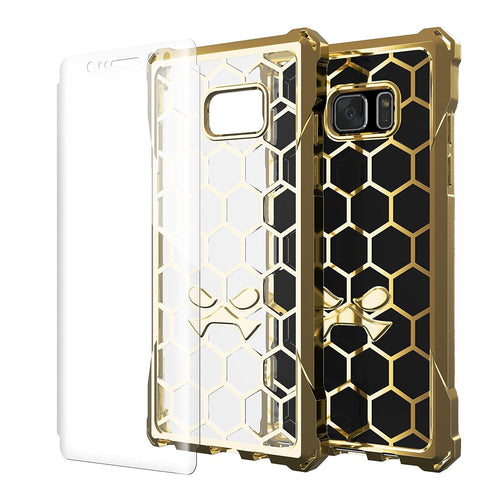 Note 7 Case, Ghostek® Covert Series Gold w/ Explosion-Proof Screen Protector | Ultra Fit (Color in image: Gold)