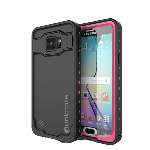 Galaxy Note 5 Waterproof Case, Punkcase StudStar Pink Shock/Dirt/Snow Proof | Lifetime Warranty (Color in image: pink)