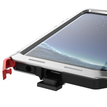 Charger l&#39;image dans la galerie, Galaxy Note 8  Case, PUNKcase Metallic Silver Shockproof  Slim Metal Armor Case 
