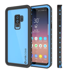 Charger l&#39;image dans la galerie, Galaxy S9 Plus Waterproof Case PunkCase StudStar Light Blue Thin 6.6ft Underwater IP68 ShockProof (Color in image: light blue)
