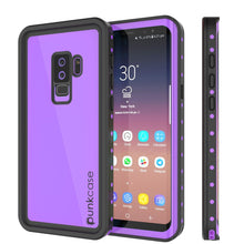 Charger l&#39;image dans la galerie, Galaxy S9 Plus Waterproof Case PunkCase StudStar Purple Thin 6.6ft Underwater IP68 Shock/Snow Proof (Color in image: purple)
