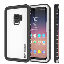 Charger l&#39;image dans la galerie, Galaxy S9 Waterproof Case, Punkcase StudStar White Thin 6.6ft Underwater IP68 Shock/Snow Proof (Color in image: white)
