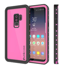 Charger l&#39;image dans la galerie, Galaxy S9 Plus Waterproof Case PunkCase StudStar Pink Thin 6.6ft Underwater IP68 Shock/Snow Proof (Color in image: pink)
