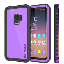 Charger l&#39;image dans la galerie, Galaxy S9 Waterproof Case PunkCase StudStar Purple Thin 6.6ft Underwater IP68 Shock/Snow Proof (Color in image: purple)
