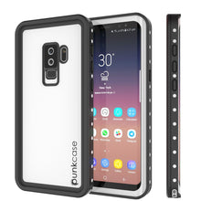 Charger l&#39;image dans la galerie, Galaxy S9 Plus Waterproof Case, Punkcase StudStar White Thin 6.6ft Underwater IP68 Shock/Snow Proof (Color in image: white)
