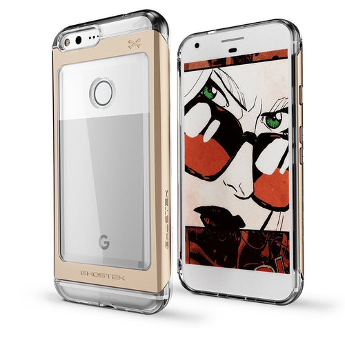 Google Pixel XL Case, Ghostek® Cloak 2.0 Gold w/ Explosion-Proof Screen Protector | Aluminum Frame (Color in image: Gold)