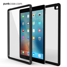 Charger l'image dans la galerie, Punkcase iPad Pro 9.7 Case [CRYSTAL Series], Waterproof, Ultra-Thin Cover [Shockproof] [Dustproof] with Built-in Screen Protector [Black] (Color in image: Light Green)
