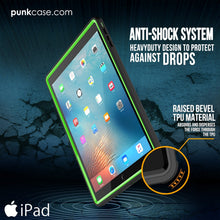 Charger l'image dans la galerie, Punkcase iPad Pro 9.7 Case [CRYSTAL Series], Waterproof, Ultra-Thin Cover [Shockproof] [Dustproof] with Built-in Screen Protector [Light Green] (Color in image: White)
