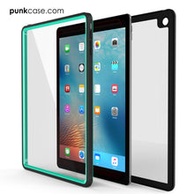Charger l'image dans la galerie, Punkcase iPad Pro 9.7 Case [CRYSTAL Series], Waterproof, Ultra-Thin Cover [Shockproof] [Dustproof] with Built-in Screen Protector [Teal] (Color in image: Light Blue)
