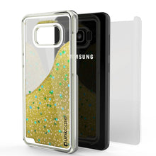 Load image into Gallery viewer, Galaxy S8 Plus Case, Punkcase [Liquid Series] Protective Dual Layer Floating Glitter Cover + PunkShield Screen Protector for Samsung S8 [Gold] (Color in image: silver)
