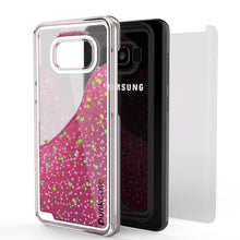Load image into Gallery viewer, Galaxy S8 Plus Case, Punkcase [Liquid Series] Protective Dual Layer Floating Glitter Cover + PunkShield Screen Protector for Samsung S8 [Pink] (Color in image: Purple)
