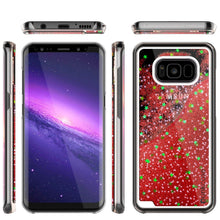 Load image into Gallery viewer, Galaxy S8 Plus Case, Punkcase [Liquid Series] Protective Dual Layer Floating Glitter Cover + PunkShield Screen Protector for Samsung S8 [Red] (Color in image: Gold)
