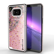 Load image into Gallery viewer, Galaxy S8 Plus Case, Punkcase [Liquid Series] Protective Dual Layer Floating Glitter Cover + PunkShield Screen Protector for Samsung S8 [Rose Gold] (Color in image: Rose)
