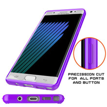Load image into Gallery viewer, Note 7 Case Punkcase® LUCID 2.0 Purple Series w/ PUNK SHIELD Screen Protector | Ultra Fit (Color in image: clear)
