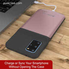 Charger l&#39;image dans la galerie, PunkJuice S20+ Plus Battery Case Rose - Fast Charging Power Juice Bank with 6000mAh (Color in image: Patterned Black)
