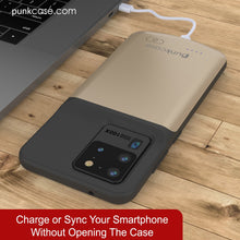 Charger l&#39;image dans la galerie, PunkJuice S20 Ultra Battery Case Gold - Fast Charging Power Juice Bank with 6000mAh (Color in image: All Black)
