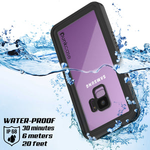 Galaxy S9 Waterproof Case, Punkcase [Extreme Series] [Slim Fit] [IP68 Certified] [Shockproof] [Snowproof] [Dirproof] Armor Cover W/ Built In Screen Protector for Samsung Galaxy S9 [Purple] (Color in image: Teal)