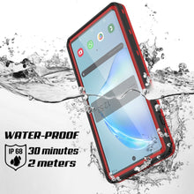 Load image into Gallery viewer, PunkCase Galaxy Note 10 Waterproof Case, [KickStud Series] Armor Cover [Red] (Color in image: Black)
