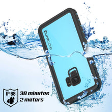 Charger l&#39;image dans la galerie, Galaxy S9 Waterproof Case PunkCase StudStar Teal Thin 6.6ft Underwater IP68 Shock/Snow Proof (Color in image: black)
