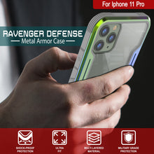 Charger l&#39;image dans la galerie, Punkcase iPhone 11 ravenger Case Protective Military Grade Multilayer Cover [Rainbow] (Color in image: Red)
