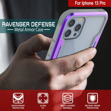 Charger l&#39;image dans la galerie, Punkcase iPhone 13 Pro ravenger Case Protective Military Grade Multilayer Cover [Rainbow] (Color in image: Red)
