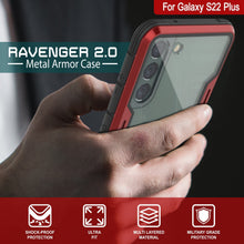 Load image into Gallery viewer, Punkcase S22+ Plus ravenger Case Protective Military Grade Multilayer Cover [Red] (Color in image: Black)
