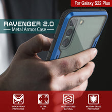 Load image into Gallery viewer, Punkcase S22+ Plus ravenger Case Protective Military Grade Multilayer Cover [Navy Blue] (Color in image: Grey-Black)
