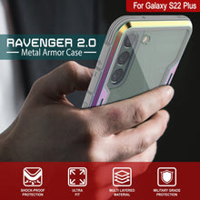 Load image into Gallery viewer, Punkcase S22+ Plus ravenger Case Protective Military Grade Multilayer Cover [Rainbow] (Color in image: Red)
