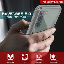 Load image into Gallery viewer, Punkcase S22+ Plus ravenger Case Protective Military Grade Multilayer Cover [Grey] (Color in image: Red)
