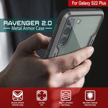 Load image into Gallery viewer, Punkcase S22+ Plus ravenger Case Protective Military Grade Multilayer Cover [Grey-Black] (Color in image: Red)
