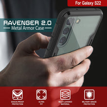 Load image into Gallery viewer, Punkcase S22 ravenger Case Protective Military Grade Multilayer Cover [Black] (Color in image: Grey-Black)

