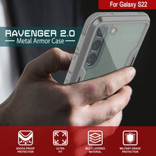 Load image into Gallery viewer, Punkcase S22 ravenger Case Protective Military Grade Multilayer Cover [Grey] (Color in image: Red)
