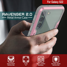 Charger l'image dans la galerie, Punkcase S22 ravenger Case Protective Military Grade Multilayer Cover [Rose-Gold] (Color in image: Black)
