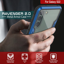 Charger l'image dans la galerie, Punkcase S22 ravenger Case Protective Military Grade Multilayer Cover [Navy Blue] (Color in image: Grey-Black)
