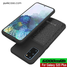 Charger l&#39;image dans la galerie, PunkJuice S20+ Plus Battery Case Patterned Black - Fast Charging Power Juice Bank with 6000mAh (Color in image: All Blue)
