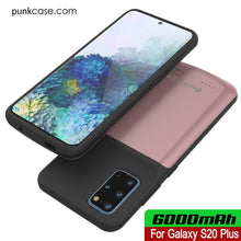 Charger l&#39;image dans la galerie, PunkJuice S20+ Plus Battery Case Rose - Fast Charging Power Juice Bank with 6000mAh (Color in image: All Black)
