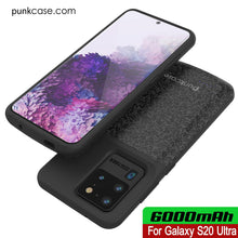 Charger l&#39;image dans la galerie, PunkJuice S20 Ultra Battery Case Patterned Black - Fast Charging Power Juice Bank with 6000mAh (Color in image: All Blue)
