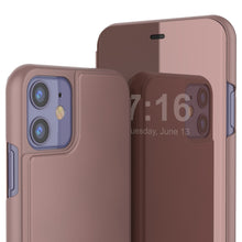 Load image into Gallery viewer, Punkcase iPhone 11 / XI Reflector Case Protective Flip Cover [Rose] (Color in image: Purple)
