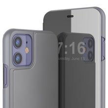 Charger l&#39;image dans la galerie, Punkcase iPhone 11 / XI Reflector Case Protective Flip Cover [Silver] (Color in image: Purple)

