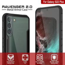 Load image into Gallery viewer, Punkcase S22+ Plus ravenger Case Protective Military Grade Multilayer Cover [Black] 
