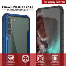 Load image into Gallery viewer, Punkcase S22+ Plus ravenger Case Protective Military Grade Multilayer Cover [Navy Blue] 
