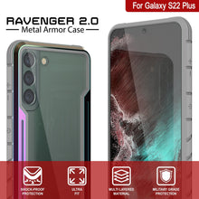 Load image into Gallery viewer, Punkcase S22+ Plus ravenger Case Protective Military Grade Multilayer Cover [Rainbow] 
