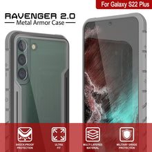 Load image into Gallery viewer, Punkcase S22+ Plus ravenger Case Protective Military Grade Multilayer Cover [Grey] 
