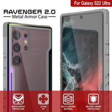 Charger l'image dans la galerie, Punkcase S22 Ultra ravenger Case Protective Military Grade Multilayer Cover [Rainbow] 
