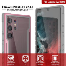 Charger l'image dans la galerie, Punkcase S22 Ultra ravenger Case Protective Military Grade Multilayer Cover [Rose-Gold] 
