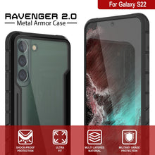 Load image into Gallery viewer, Punkcase S22 ravenger Case Protective Military Grade Multilayer Cover [Black] (Color in image: Red)
